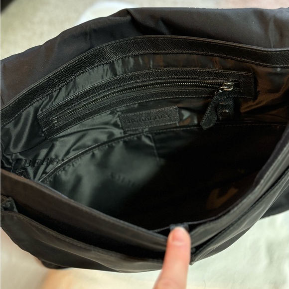 Burberry Black Nylon Messenger Laptop Bag - Picture 3 of 9